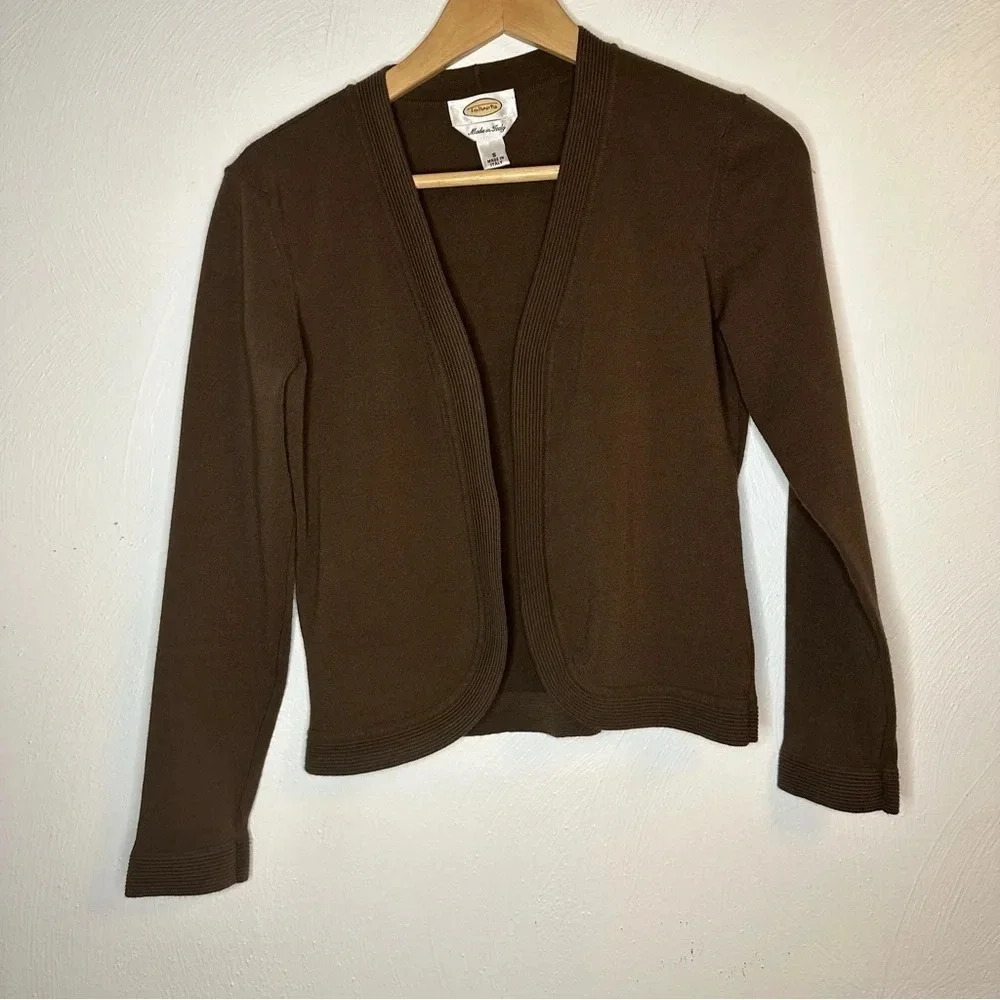 TALBOTS open front cardigan Made in Italy(h8